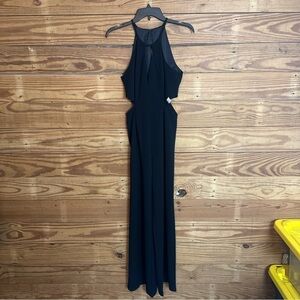 Elegant Black Halter Jumpsuit